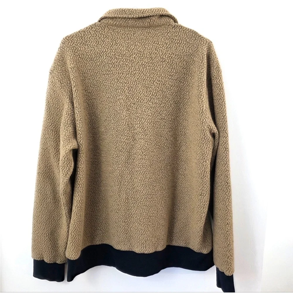 Patagonia Sherpa Quarter Zip Fleece Pullover men's XL Tan outdoor spring ready - Picture 6 of 8